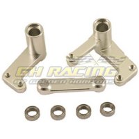 Alum. Steering Bell Crank (Silver): Traxxas Stampede|Rustler|Slash|Bandit - GH-2128