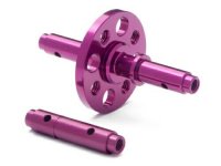ALUMINIUM INPUT SHAFT SET (FRONT &amp; REAR|PURPLE) - HPI-75179