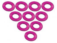 Плоская пурпурная шайба Aluminium M3 Flat Washer 0.5mm (10 Pcs) - Purple - 3RAC-WF305|PU