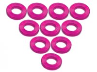 Плоская шайба Aluminium M3 Flat Washer 1.0mm (10 Pcs) - Purple - 3RAC-WF310|PU