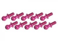 Шаровые опоры Aluminum 4.8MM Ball Stud L=6 (10 pcs) - Pink - 3RAC-BS4806|PK