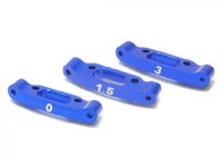 Aluminum Rear Toe Out Mount Set ( 0 | 1.5 | 3 Degree ) For Asso RC18 - RC18-019-BU