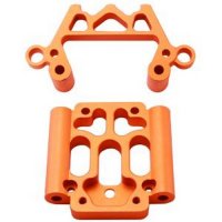 Бабочка передняя с держателем рычагов Алюм.(Orange): BAJA 5B - GH-2651