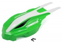 Корпус квадрокоптера Traxxas ATON зеленый, передняя часть - TRA7914
