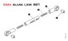 Набор CMX Alum. link set (252mm) (silver) - MST-210537S