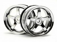 Диски 1|10 - DEEP RIM 5 SPOKE 26MM CHROME (2шт) - HPI-3827