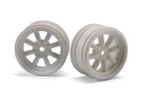 Диски 1|10 мини - MX60 8 SPOKE WHITE (вынос 0mm| 2шт) - HPI-3930
