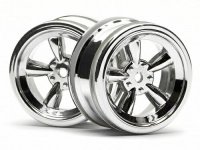 Диски 1|10 - VINTAGE 5 SPOKE 26MM SHINY CHROME (0MM OFFSET) 2шт - HPI-3817