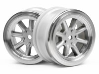 Диски 1|10 - VINTAGE 8 SPOKE 26mm MATTE CHROME | 0mm OFFSET (2шт) - HPI-3808