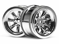 Диски 1|10 - VINTAGE 8 SPOKE 31mm SHINY CHROME | 6mm OFFSET (2шт) - HPI-3812