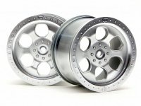 Диски колесные - 6 СПИЦ| MATTE CHROME | HEX14mm (83X56MM) 2шт - HPI-3119