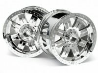 Диски колесные - RINGZ  SHINY CHROME  HEX14mm (83X56MM) 2шт - HPI-3262