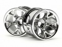 Диски колесные трак 1|10 - MT MESH CHROME (OP MT) 2шт - HPI-2197