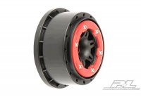 Диски шорт 1|10 - Split Six 2.2*|3.0* Red|Black Bead-Loc Rear (for SC10) 2шт - PL2717-04