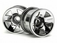 Диски трак 1|10 - F5 SPOKE SHEEL (FRONT|CHROME) 2шт - HPI-3042