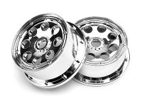 Диски трак 1|5 - OUTLAW WHEEL CHROME (120x60мм|-4мм OFFSET) 2шт - HPI-3333
