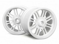Диски трак 1|8  - 8 СПИЦ| Белые| HEX14mm (83X56MM) 2шт - HPI-3135