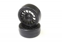 Колёса для дрифта задние (14-Spoke|Black|24mm) 2 шт. - FAT306BK