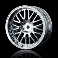 Диски Flat silver 10 spokes 2 ribs (+5) (4) - MST-102025FS