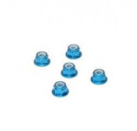 Гайка M4 Alu. Flange Lock Nut, Blue (5) - GSC-N00230BL