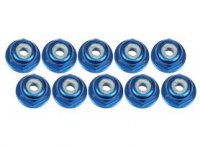 Гайки фланцевые самоконтр. Алюм. 2мм (10шт) - Blue - 3RAC-NF20-BU
