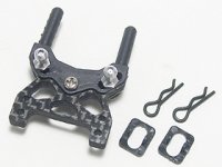 Graphite Front Shock Tower W| Body Post For Associated RC18T - RC18-005A