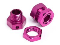 Хаб колесный 17мм (ширина 6.7mm) 2шт + гайки | replacement part 101792 - HPI-101123