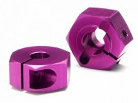Хабы колесные ALUMINUM (6mm | 4шт) обжимные - HPI-72036