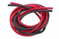 Провода в силиконовой оболочке Silicone Wire 14AWG black|red, 2x200 мм - ORI40300