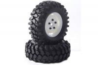 Колеса в сборе Kong 96mm для краулеров (диски 1.9 Scale) 2шт - White - FAST0063W*