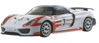 Модель шоссейного автомобиля Kyosho Fazer VE Porsche 918 Spyder We T2 4WD RTR масштаб 1:10 2.4G - 30917T2B