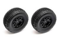 Колеса в сборе SC10 4x4  (2шт) KMC HEX, black - AS91104
