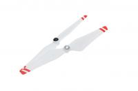 Пропеллеры 9450L белые, красные полосы (пласт.хаб) - dji-9450L-ppl-red