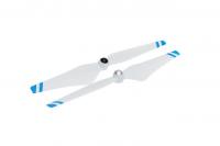 Пропеллеры 9450L белые, синие полосы (пласт.хаб) - dji-9450L-ppl-blue
