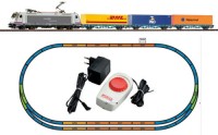 Стартовый набор модельной железной дороги электровоз Piko BR 185.2 с 3 платформами с контейнерами - PIKO 96985