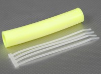 Патрубок силиконовый армированый (15.0x23.5мм x 150мм), F Yellow - GSC-150R6FY