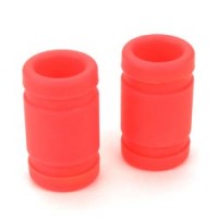 Патрубок выхлопной трубы усиленный 1|5 20х29х55мм (2) Fluo Red - GSC-200R55FR
