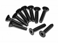 Винт для пластика потай 4x18mm FH|ST HEX (10шт) - GSC-650211