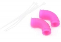 Патрубок возд. фильтра с канавками, 8 масштаб, Fluo Pink (2) - GSC-A8FP