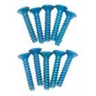 Винт для пластика 3x15 под шестигранник, аннодированный Blue (10шт) - GSC-T01315BL