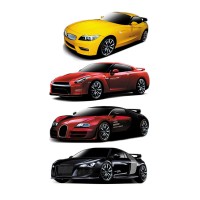 Радиоуправляемый конструктор - автомобили BMW, Nissan, Bugatti Veyron и Audi R8 - 2028-4F01B