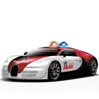 Радиоуправляемый конструктор - автомобиль Bugatti Veyron Полиция - 2028-1J03B