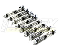Амортизаторы усиленные (серебро) MSR8 (8шт) для HPI Savage-X, 21 and 25 (L=165мм) - T7038SILVER