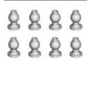 Шаровые шарниры тип А, 8 шт - BS702-033
