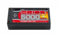 Аккумулятор Team Orion Batteries Carbon Pro V-Max LiPo 5000 110C 7.6V 2S Shorty Pack Tubes - ORI14076