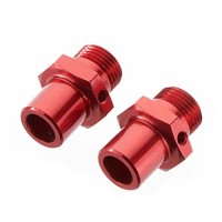 Хекса колесная алюм 24.6мм (красная) (2шт) - AR310592