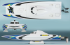 Радиоуправляемый катамаран Aquacraft Wildcat 2.4G - AQUB1810
