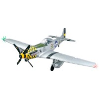 Радиоуправляемый самолет Art-Tech P-51D Mustang Yellow Silver Retractable Landing Gear Edition 2.4G - 21534