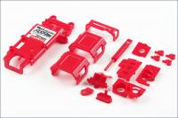 Набор деталей шасси Mini-Z MR-015 ASF 2.4, красного цвета - MZ155