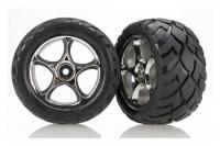 Колеса в сборе 2.2* Anaconda задние, хром, 2шт - TRA2478R